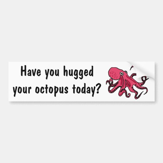 CK- Funny Octopus Bumpersticker (Voorkant)