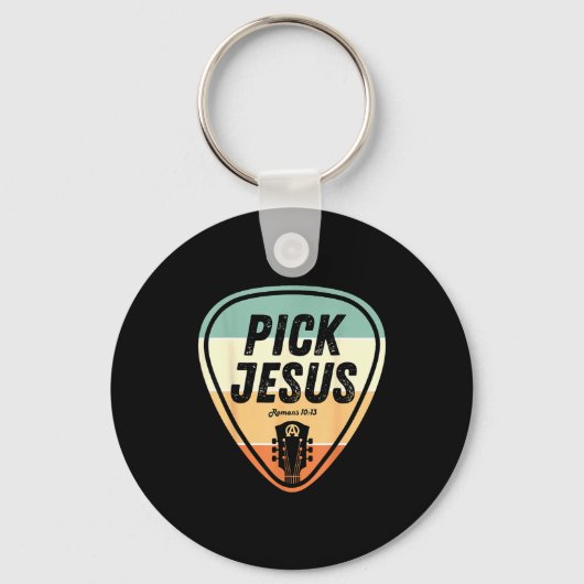 Ck Jesus Shirt Funny Christian Music Guitar Ck Men Sleutelhanger (Voorkant)