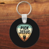 Ck Jesus Shirt Funny Christian Music Guitar Ck Men Sleutelhanger (Voorkant)