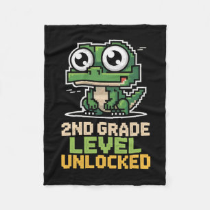 Ck Naar School 2e Leerjaar Hagedis Gamer Tweede Ni Fleece Deken