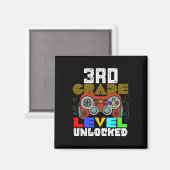Ck naar school 3e klas gamer magneet (Voorkant / Achterkant)