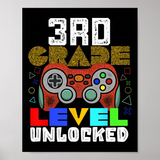 Ck Naar School 3e Klas Gamer Poster (Voorkant)