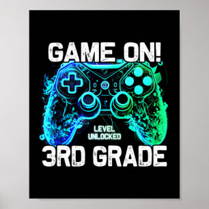 Ck Naar School 3e Klas Jongens Gamer Eerste Dag Sc Poster