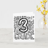 CK naar school Eerste dag van schooltypografie Der Kaart (Gele Bloem)