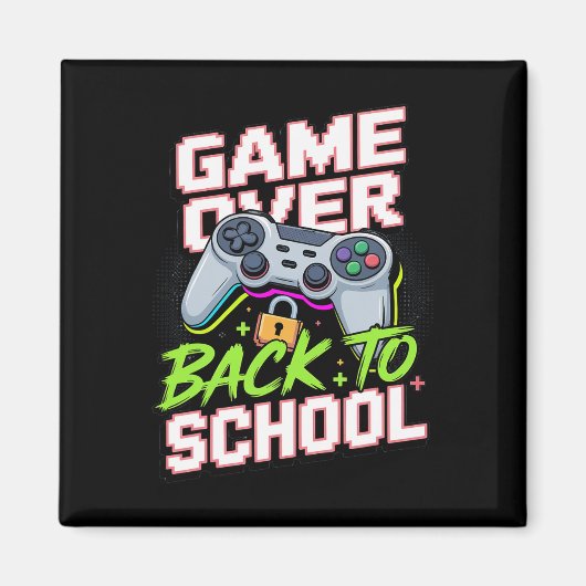 Ck Naar School Gamer Controller Cool Grappige Vide Magneet (Voorkant)