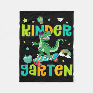 Ck naar school rollend naar kleuter T-rex Skateb Fleece Deken
