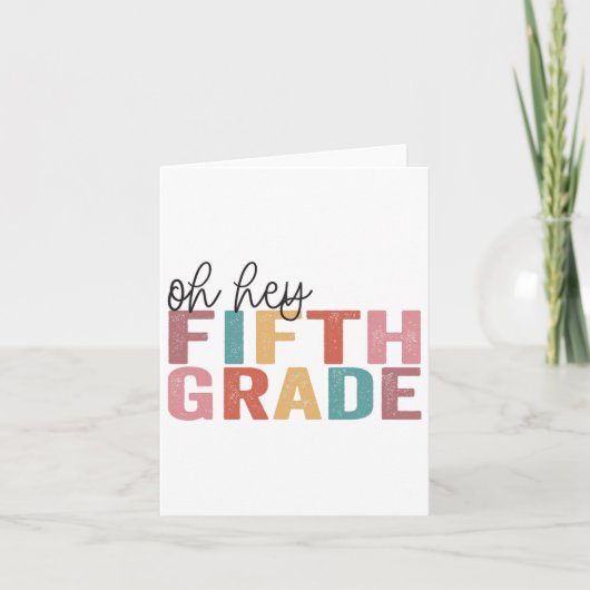 CK naar school studenten leraar oh hey 5e Gra Kaart (Voorkant)