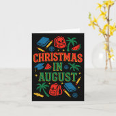 CK Naar school Xmas Palm Tree Afstuderen Christmas Kaart (Gele Bloem)