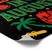 CK Naar school Xmas Palm Tree Afstuderen Christmas Poster (Hoek)