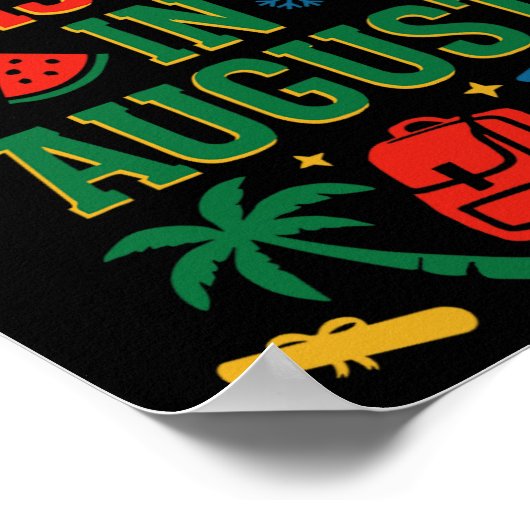 CK Naar school Xmas Palm Tree Afstuderen Christmas Poster (Hoek)