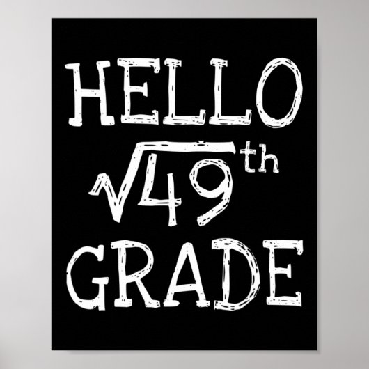 Ck Terug naar school 7e leerjaar Vierkantswortel v Poster (Voorkant)