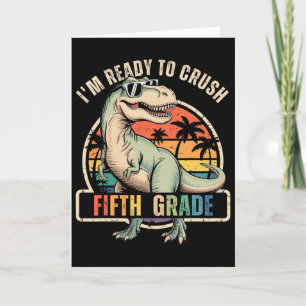 Ck Terug naar school Dinosaur Boy Ik ben klaar om  Kaart