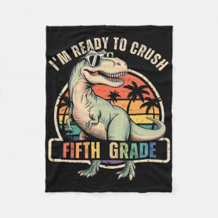 Ck Terug naar school dinosaurusjongen ik ben klaar Fleece Deken