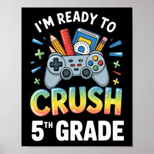 Ck Terug naar school ik ben klaar om de 5e klas ga Poster