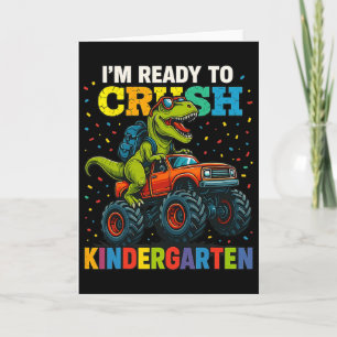 Ck Terug naar school jongen dinosaurus Ik ben klaa Kaart