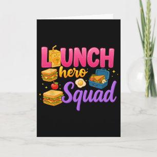 Ck Terug naar school Lunch Dames Team Lunch Held T Kaart