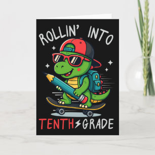 Ck Terug naar school Rolin 'In 10e klas T-rex Skat Kaart
