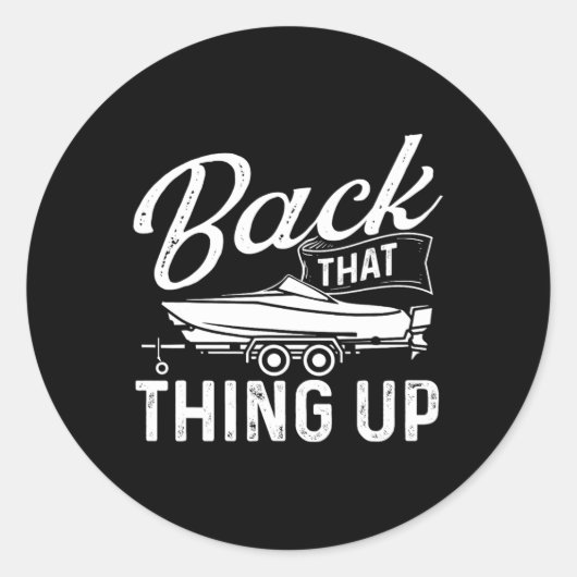 Ck That Thing Up - boot zeilen zeilboot eigenaar  Ronde Sticker (Voorkant)