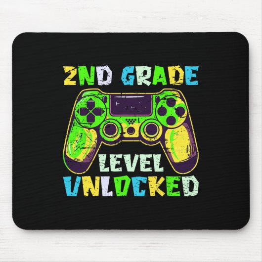 Ck To School 2nd Grade Boys Gamer First Day Second Muismat (Voorkant)