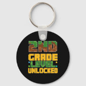 Ck To School 2nd Grade Boys Gamer First Day Second Sleutelhanger (Voorkant)