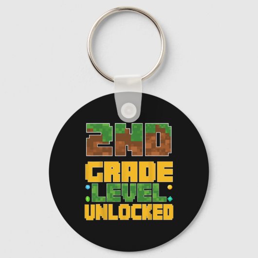 Ck To School 2nd Grade Boys Gamer First Day Second Sleutelhanger (Voorkant)