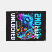 Ck To School 2nd Grade Level Unlocked Gamer Kids B Fleece Deken (Voorkant (Horizontaal))