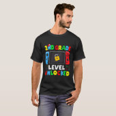 Ck To School 2nd Grade Level Unlocked Gamer Kids B T-shirt (Voorkant volledig)