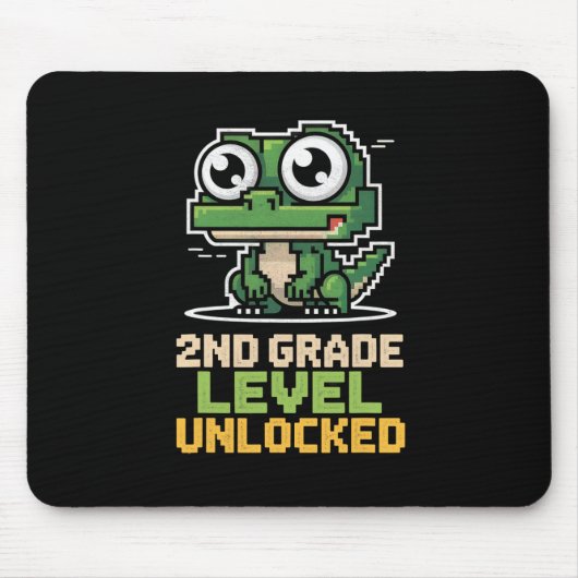Ck To School 2nd Grade Lizard Gamer Second Level U Muismat (Voorkant)