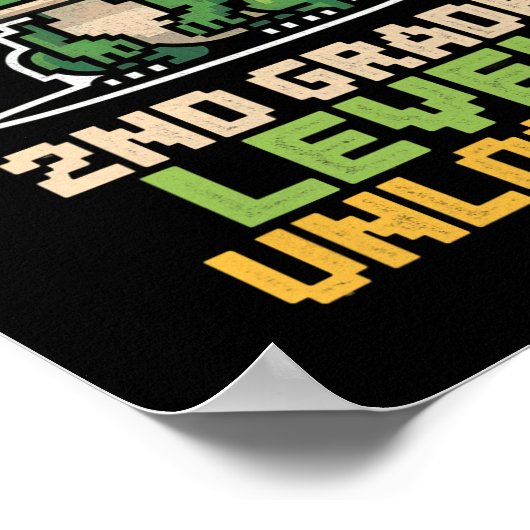 Ck To School 2nd Grade Lizard Gamer Second Level U Poster (Hoek)