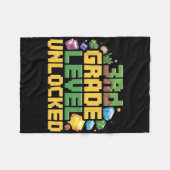 Ck To School 3rd Grade Boys Gamer First Day Of Thi Fleece Deken (Voorkant (Horizontaal))