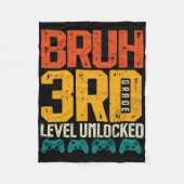 Ck To School 3rd Grade Boys Gamer First Day School Fleece Deken (Voorkant)