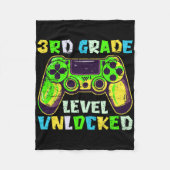 Ck To School 3rd Grade Boys Gamer First Day Third  Fleece Deken (Voorkant)