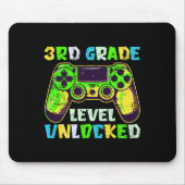 Ck To School 3rd Grade Boys Gamer First Day Third  Muismat (Voorkant)