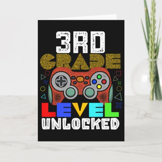 Ck To School 3rd Grade Gamer  Kaart (Voorkant)