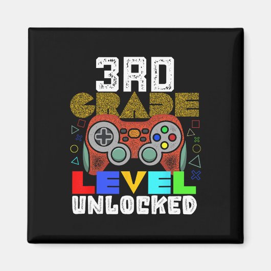 Ck To School 3rd Grade Gamer  Magneet (Voorkant)
