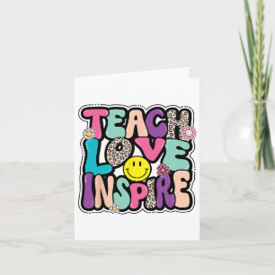 CK to School Teach Love inspireert retro leraren d Kaart