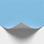 CKC-Gingham 01 Blauw- en witkorrelig papier voor o (Hoek)