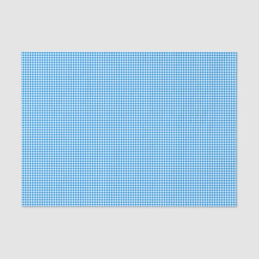 CKC-Gingham 1-Pastel Blue-White-TISSUE WRAP PAPER Tissuepapier (Voorkant)