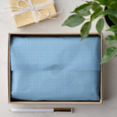 CKC-Gingham 1-Pastel Blue-White-TISSUE WRAP PAPER Tissuepapier (Geschenk)