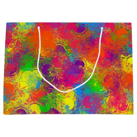 CKC Paint Can Florals-GIFT BAG L Groot Cadeauzakje (Voorkant)