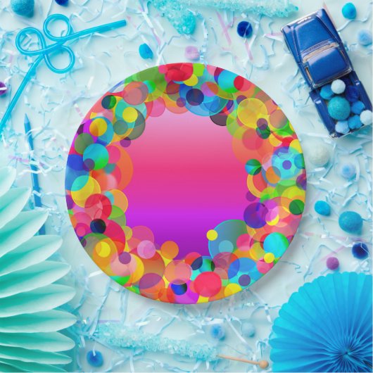 CKC-partij Stippen 4-PAPIERPARTIJEN BORDEN Papieren Bordje (Feest)