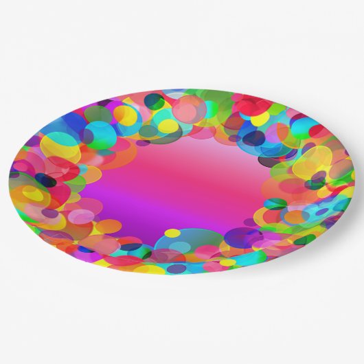 CKC-partij Stippen 4-PAPIERPARTIJEN BORDEN Papieren Bordje (Gekanteld)