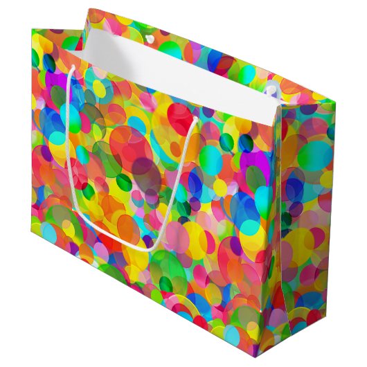 CKC Party Stippen-GIFT BAG L Large Cadeautasje (Voorkant Gekanteld)