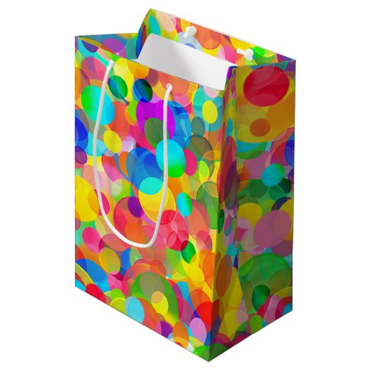 CKC Party Stippen-GIFT BAG M Medium Cadeauzakje (Voorkant Gekanteld)
