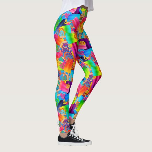 CKC Party Stippen-Popsicle Swirls-Blue-LEGGINGS Leggings (Rechts)
