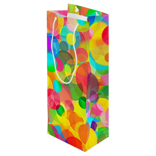 CKC Party Stippen-WINE GIFT BAG Wijn Cadeautas (Achterkant Gekanteld)
