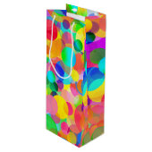 CKC Party Stippen-WINE GIFT BAG Wijn Cadeautas (Voorkant Gekanteld)