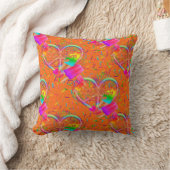 CKC-Peace, Love and Popsicle's-Oranje Sq Pillow Kussen (Deken)