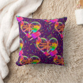 CKC-Peace, Love and Popsicle's-Paarse Sq Pillow Kussen (Deken)