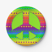 CKC, Peace Symbol 08-Papierpartij Borden Papieren Bordje (Voorkant)